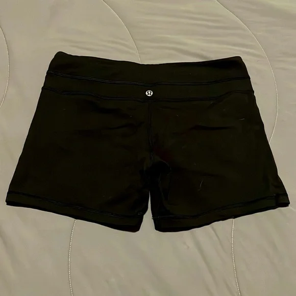 Lululemon mid-rise training shorts. - Picture 2 of 2